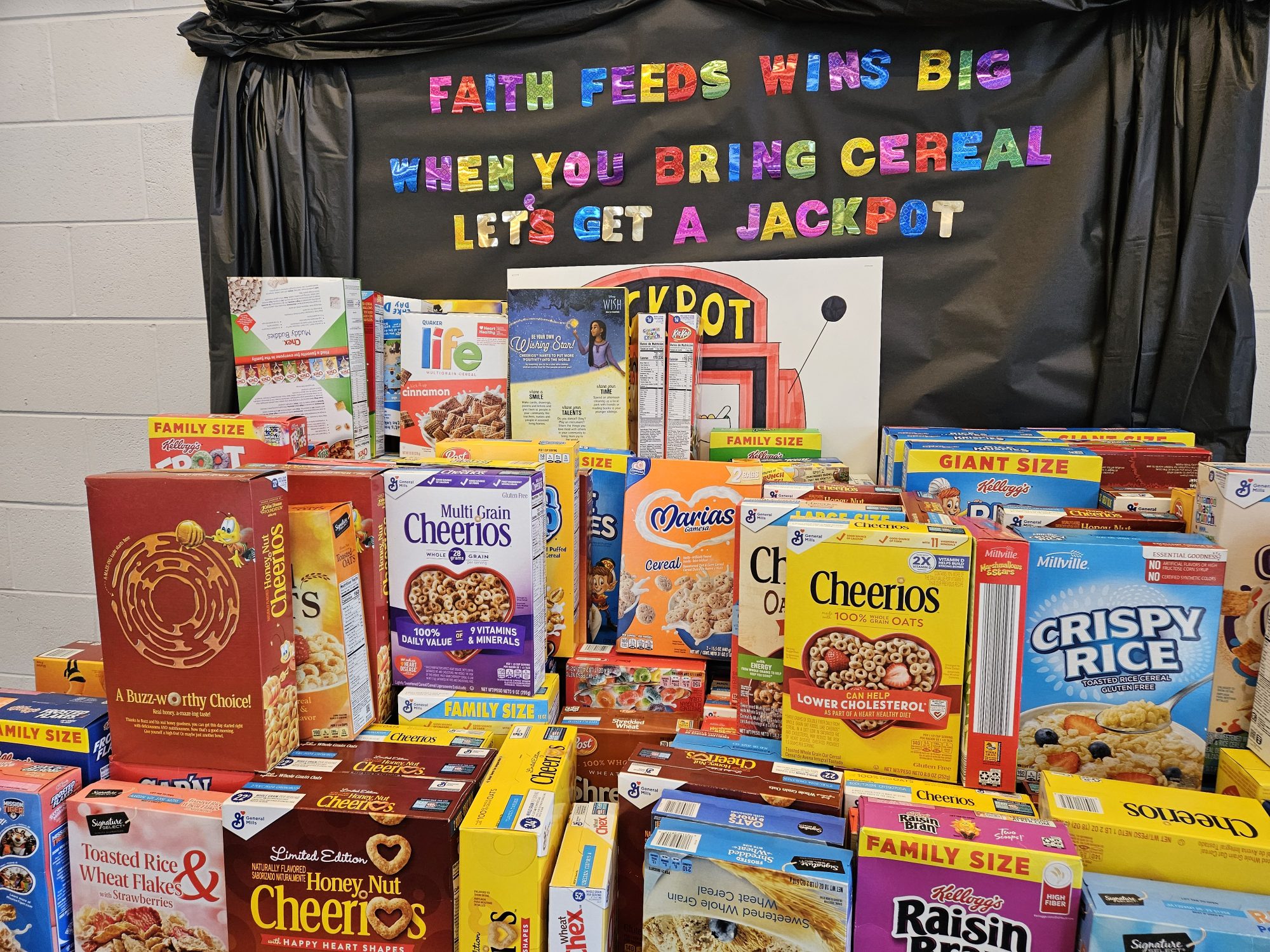 Cheese factory food drive